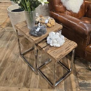 Furniture: TEAK SIDE TABLE SET