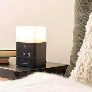 Clocks: FROST LIGHT BLACK CLOCK
