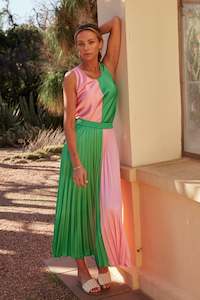 Brave True: TWO TONE ALIAS PLEAT SKIRT