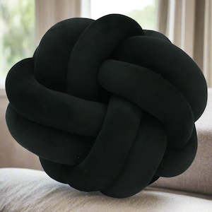 Homeware: BLACK KNOT CUSHION