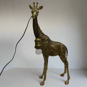 Le Forge: GOLD GIRAFFE LAMP