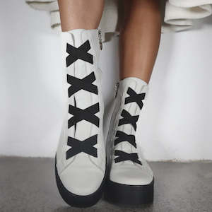 Footwear: PRE ORDER | WHITE KATERINA BOOT