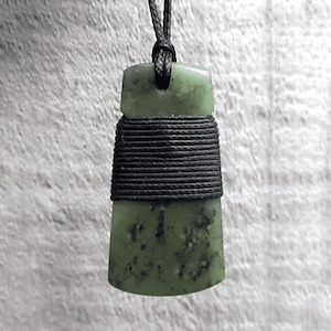 45mm Matt Toki Greenstone Necklace