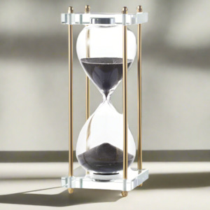 Home Decor: BLACK GOLD HOURGLASS