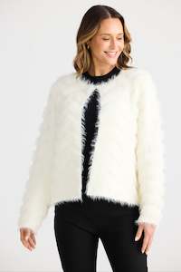 Brave True: OFF WHITE FIFI CARDIGAN