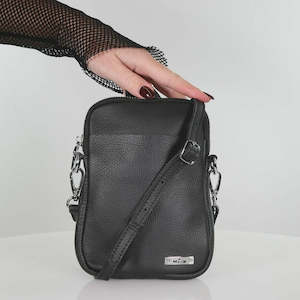 Minx Black Buzz Leather Bag