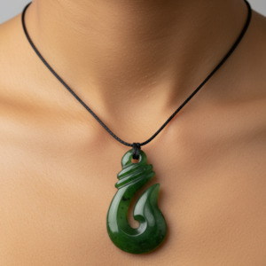 35mm Hook Greenstone Necklace