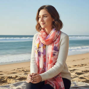 Gifts For Her: Pink Laura Scarf