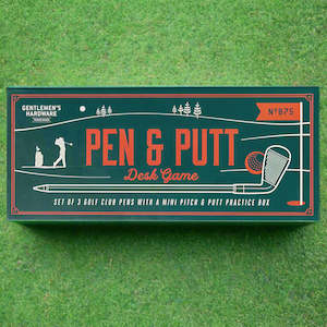 Gifts For Him: Golf Club Pens with Mini Putt Desktop Game