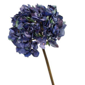Dried Look Blue Artificial Hydrangea