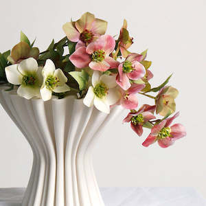 Artificial Flowers: 47cm Green Hellebore Artificial Spray