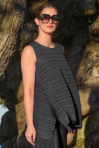 Curate Black All Aflutter Top