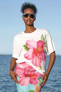 Tops: Curate Hibiscus of Time Tee