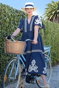 Curate After You My Tier Navy Dress