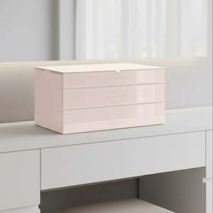 Accessories: Dusty Pink Jewellery Box 34cm