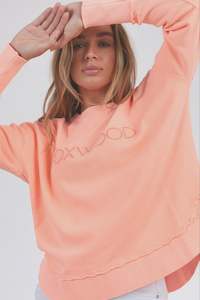 Foxwood Simplified Crew Neon Peach
