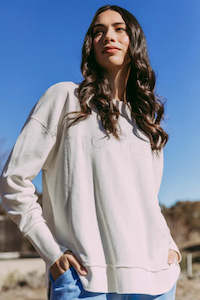 Clearance: Foxwood Simplified Crew Ecrus