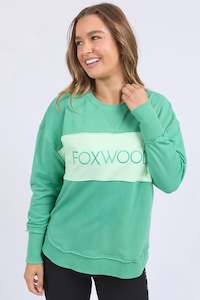 Foxwood Simplified Tonal Crew Green