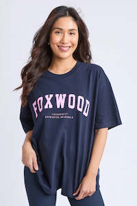 Clearance: Foxwood Interval Tee Navy & Pink
