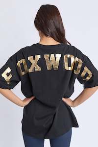 Foxwood Interval Tee Black & Gold