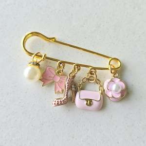 Pink Glam Pin Brooch