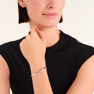 Large Snake Bracelet Silver