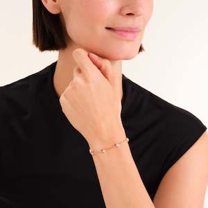 Playful Crystal Princess Bracelet Gold