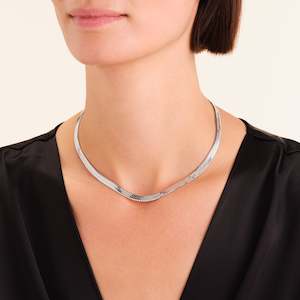 Jewellery 1: Large Snake Necklace Silver