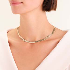 Jewellery 1: Large Snake Necklace Gold