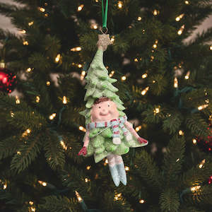 Christmas Suit Scarf Tree Ornament