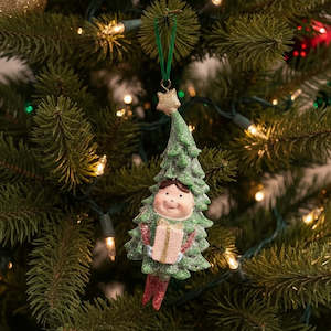 Christmas Suit Present Tree Ornament