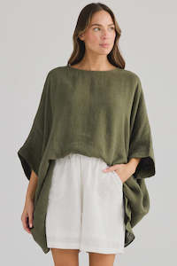 Brave True: Holiday Olive Hideaway Top