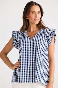 Brave & True Gingham Paz Top