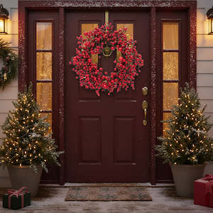 50cm Berry Apple Christmas Wreath