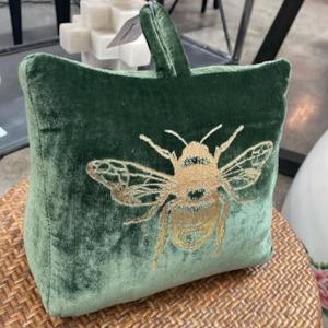 Le Forge Green Bee Doorstop