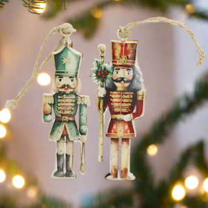 Le Forge: 10cm Vintage Nutcracker Tree Decorations