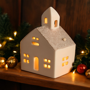 11cm Porcelain LED Church
