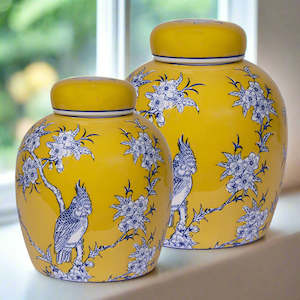 Le Monde Chelsea Bird Ceramic Jar