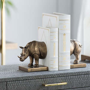 Le Monde Rhino Bookends