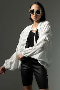 Jackets Coats: Bone & Arrow Athena Hoodie Off White