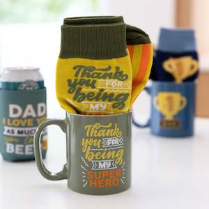 Splosh: Splosh Super Hero Sock & Mug Set