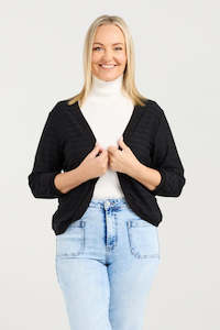 Seduce: Zafina Black Quinn Cardigan