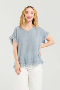 Seduce: Seduce Grey Lilah Top
