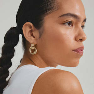 Pilgrim Gold Agni Earrings