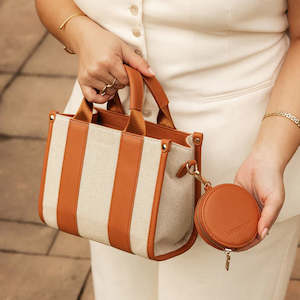 Louenhide Manhattan Mini Bag Canvas Tan
