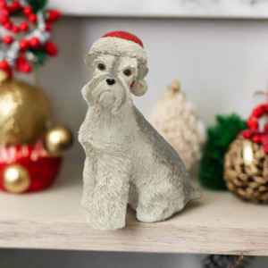 French Country Schnauzer Santa Hat