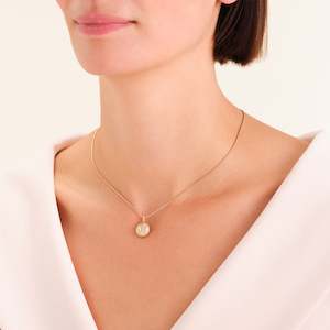 Bold Solitary Coin Necklace