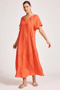 Eb & Ive Miramar Maxi Dress Coral