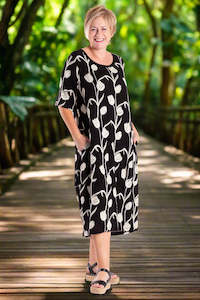 Jellicoe Sandy Embroidered Tulips Dress