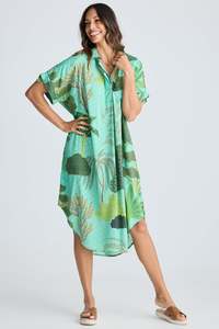 Rainforest Canal Overshirt Dress